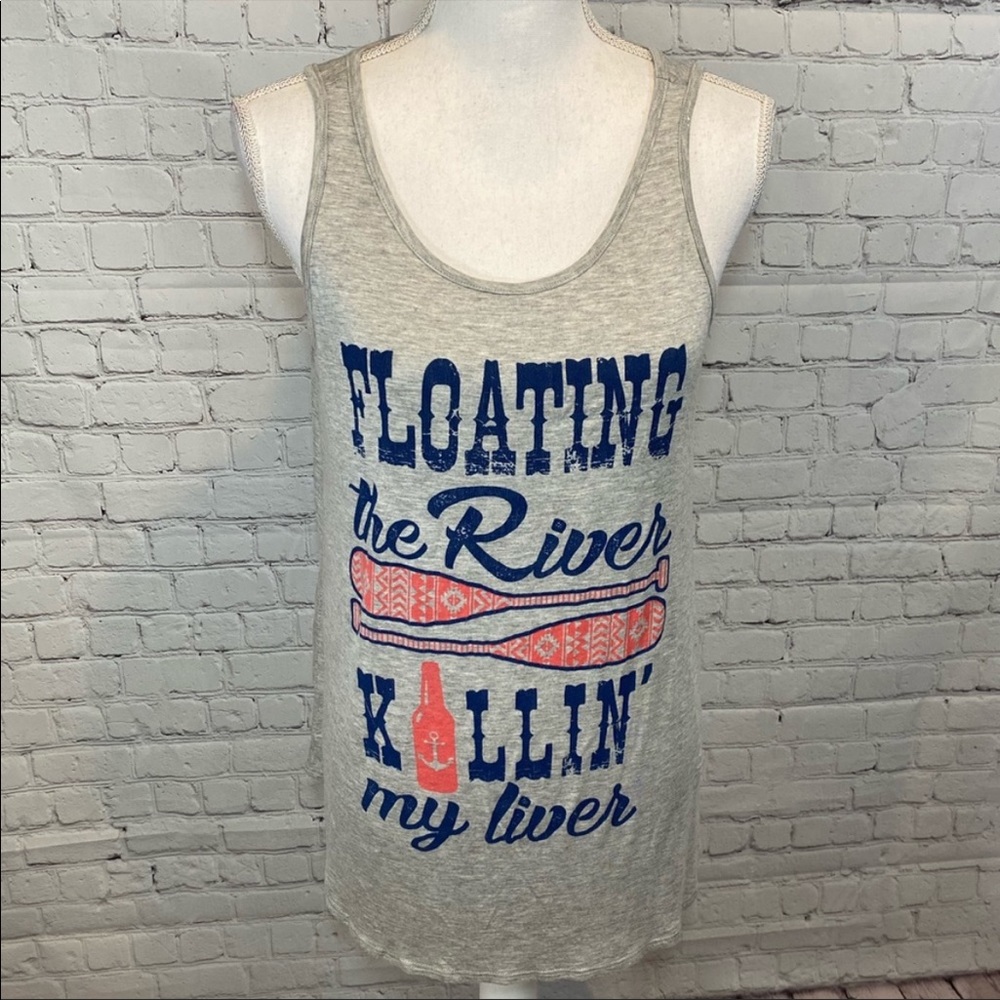 ZUTTER USA Fun Gray Tank Top-M